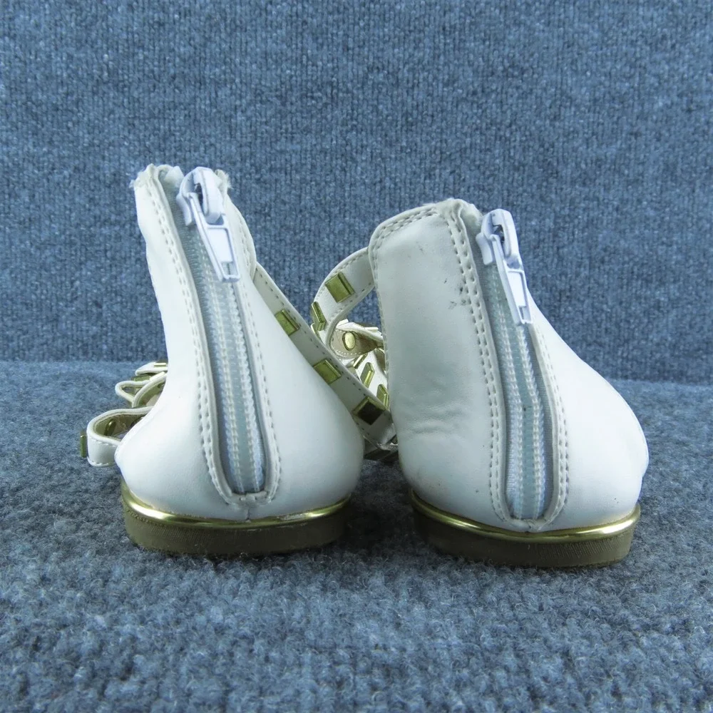 Rialto Ruthie‎ Women Gladiator Sandal Shoes White Synthetic Size 8.5 Medium